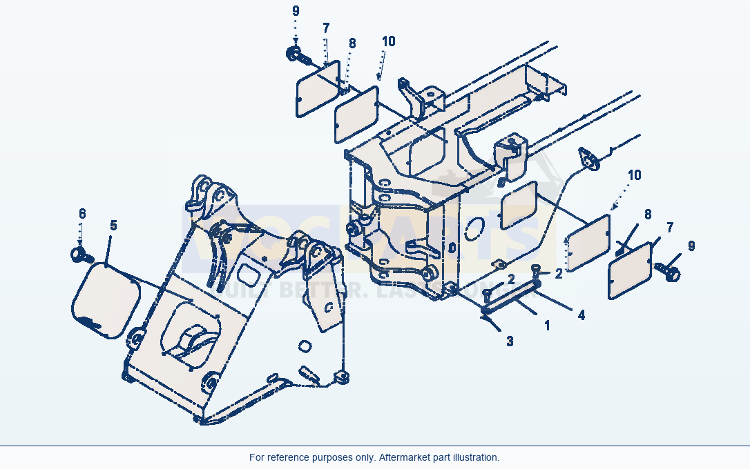 Komatsu WA250PT-3MC Bar Lock And Cover - With 3-Spool Piping parts diagram