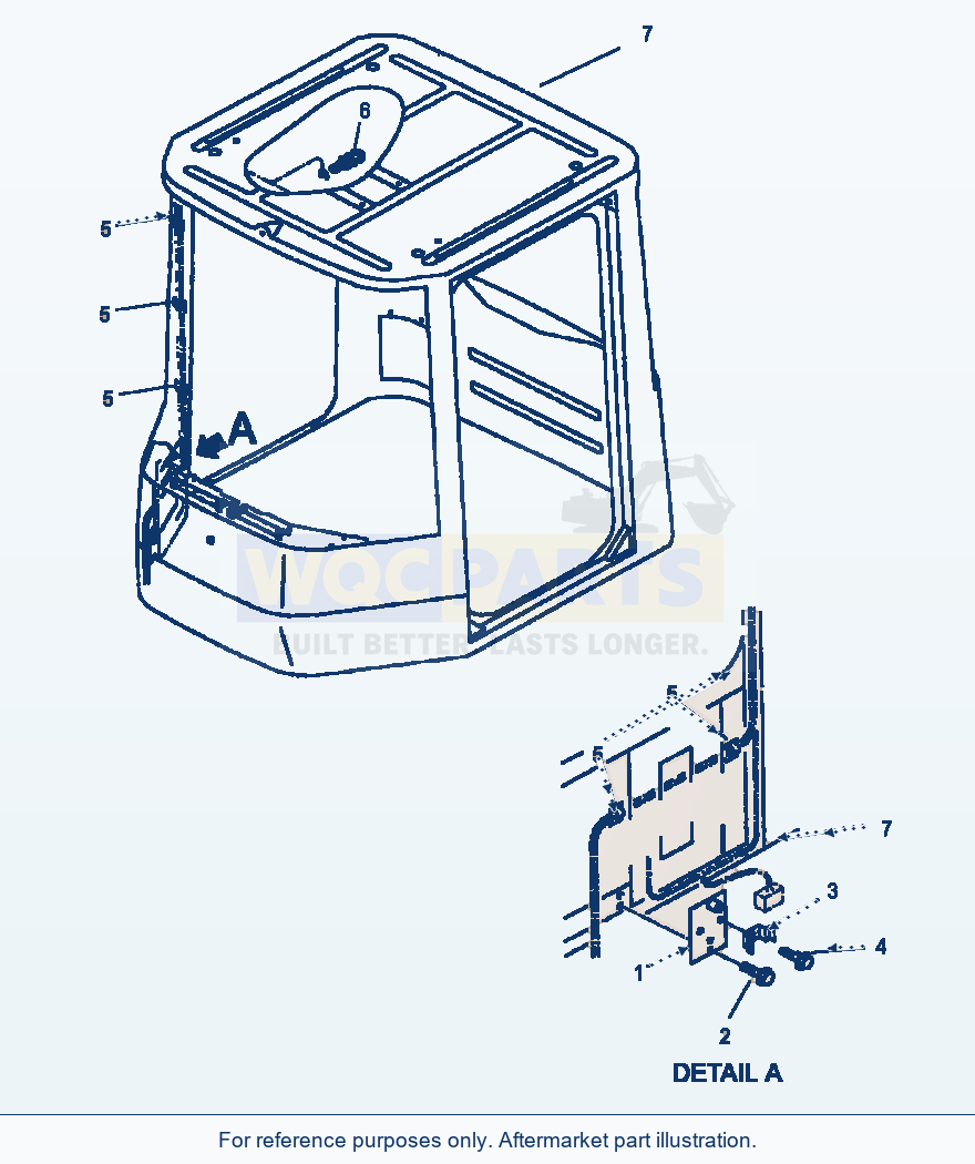 Komatsu WA250PT-3MC Operator Cab - Electrical System Mounting parts diagram