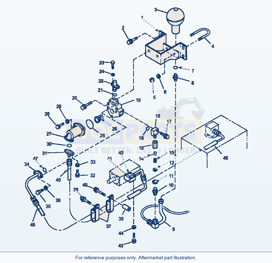 Komatsu WA250PT-3MC Ppc Accumulator Piping parts diagram