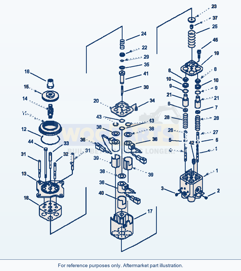 Komatsu WA250PT-3MC Ppc Valve parts diagram