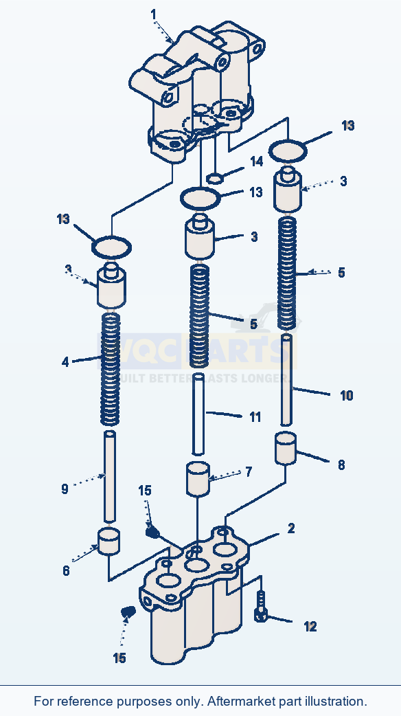 Komatsu WA250PT-3MC Transmission - Accumulator Valve parts diagram