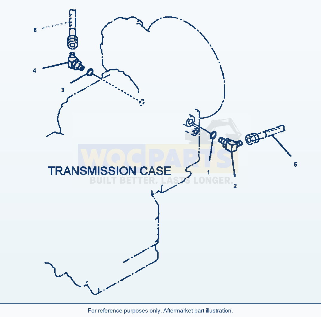 Komatsu WA250PT-3MC Transmission - Piping parts diagram