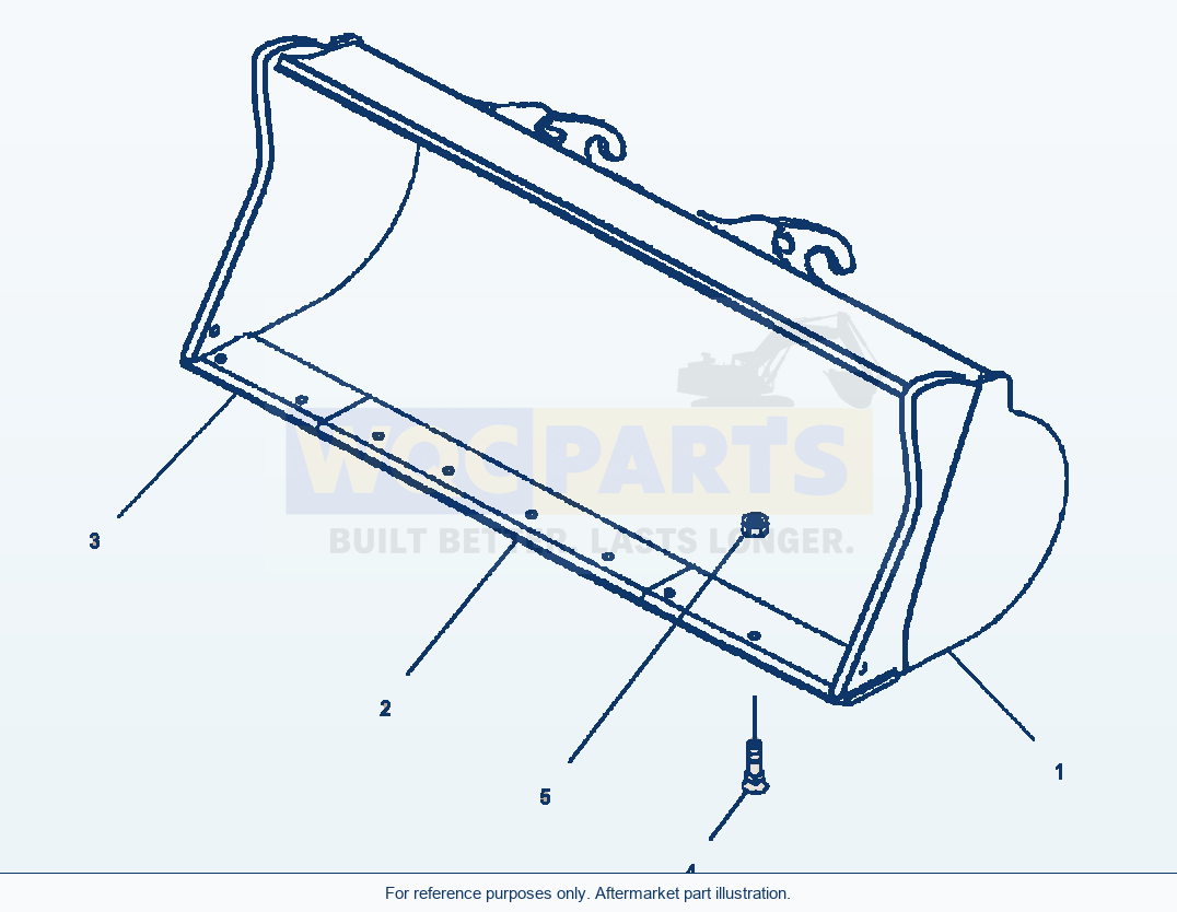 Komatsu WA250PT-3MC Bucket, 3.2 Cu Yd parts diagram