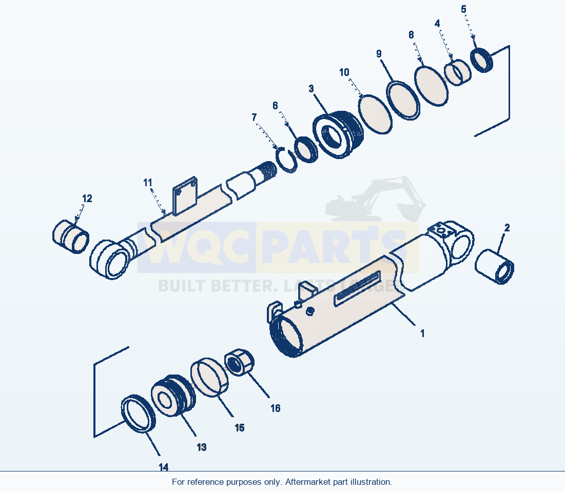 Komatsu WA250PT-3MC Bucket Cylinder - High Lift parts diagram