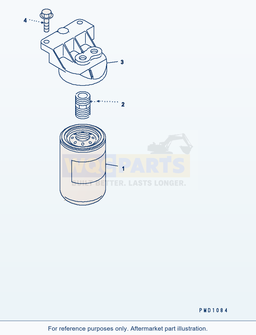 Komatsu WA250PT-5 Fuel Filter parts diagram