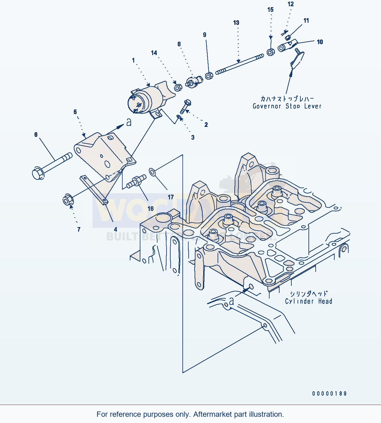 Komatsu WA250PT-5 Stop Solenoid parts diagram