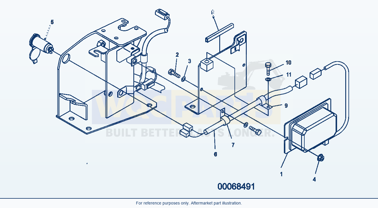 Komatsu WA250PT-5 Electrical System (Dc Converter 12V) parts diagram