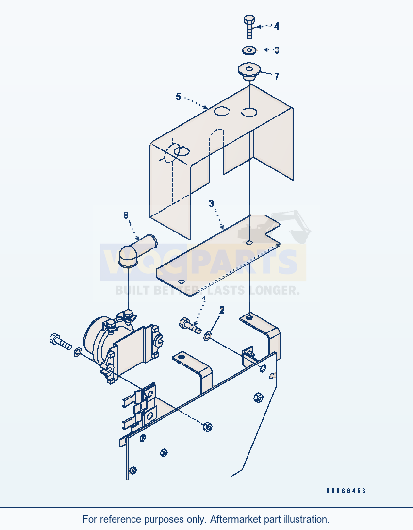 Komatsu WA250PT-5 Rear Harness (Switch Mounting Parts)(#70650-) parts diagram