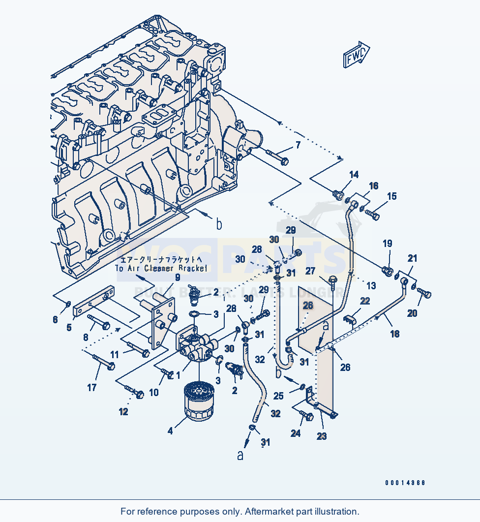 Komatsu WA250PT-5 Corrosion Resistor(#26321894-) parts diagram