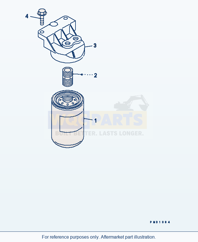 Komatsu WA250PT-5 Fuel Filter(#26302312-) parts diagram