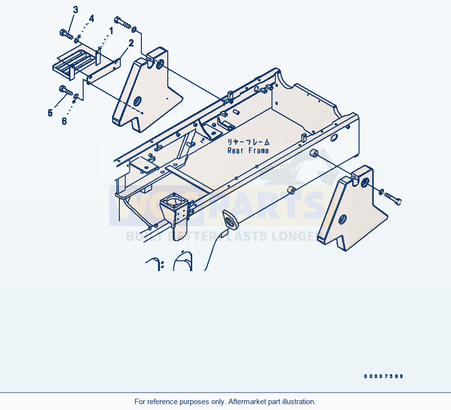 Komatsu WA250PT-5 Counterweight (Step)(#70737-) parts diagram