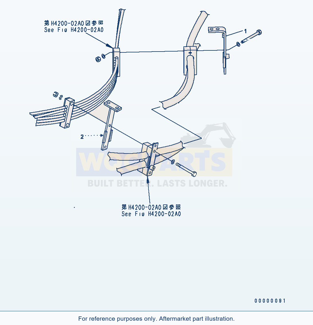 Komatsu WA250PT-5 Hydraulic Piping (Plate) Serial H60051 - UP parts diagram