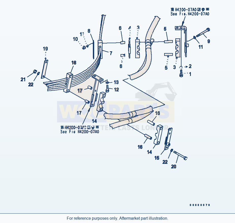 Komatsu WA250PT-5 Hydraulic Piping (Ppc Piping Mount) parts diagram