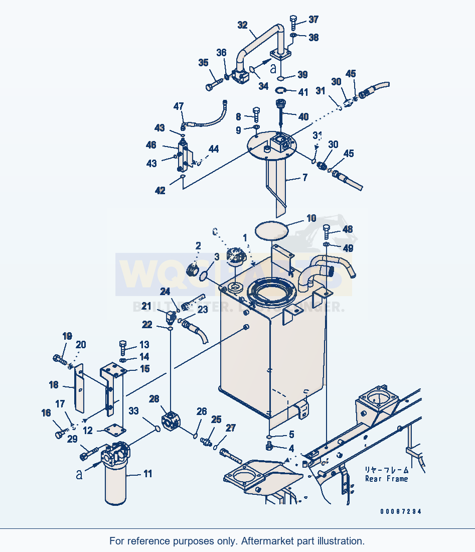 Komatsu WA250PT-5 Hydraulic Tank(#70778-) parts diagram