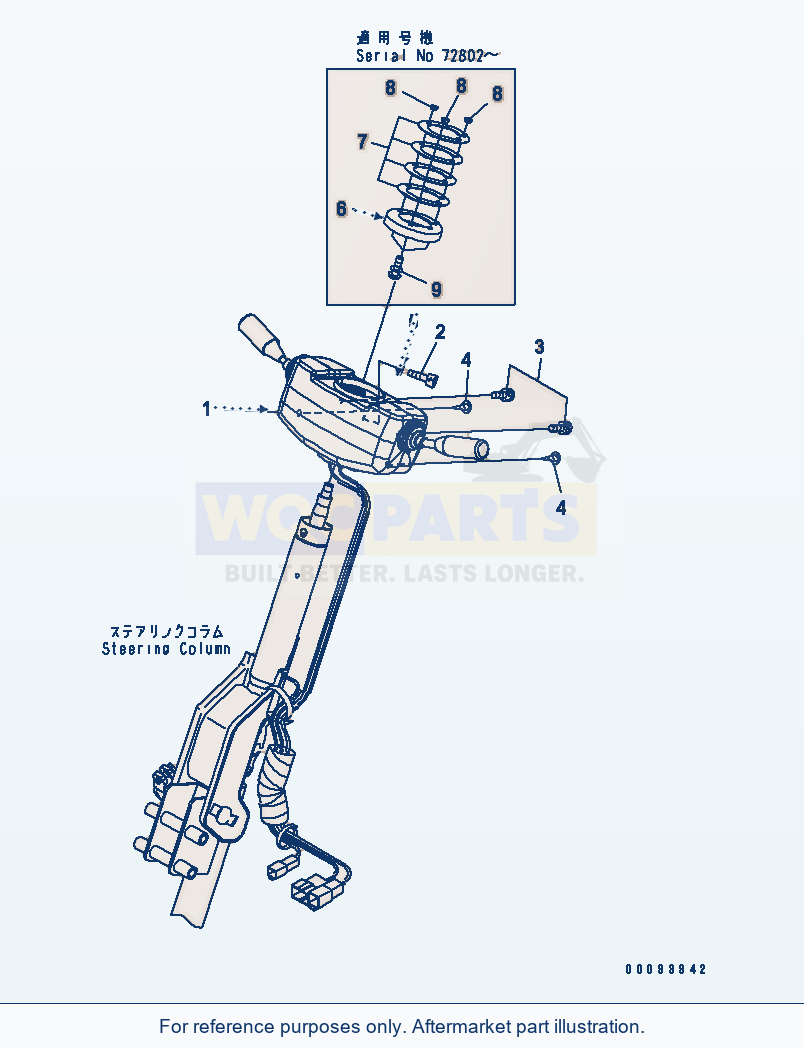 Komatsu WA250PT-5 Transmission Control parts diagram