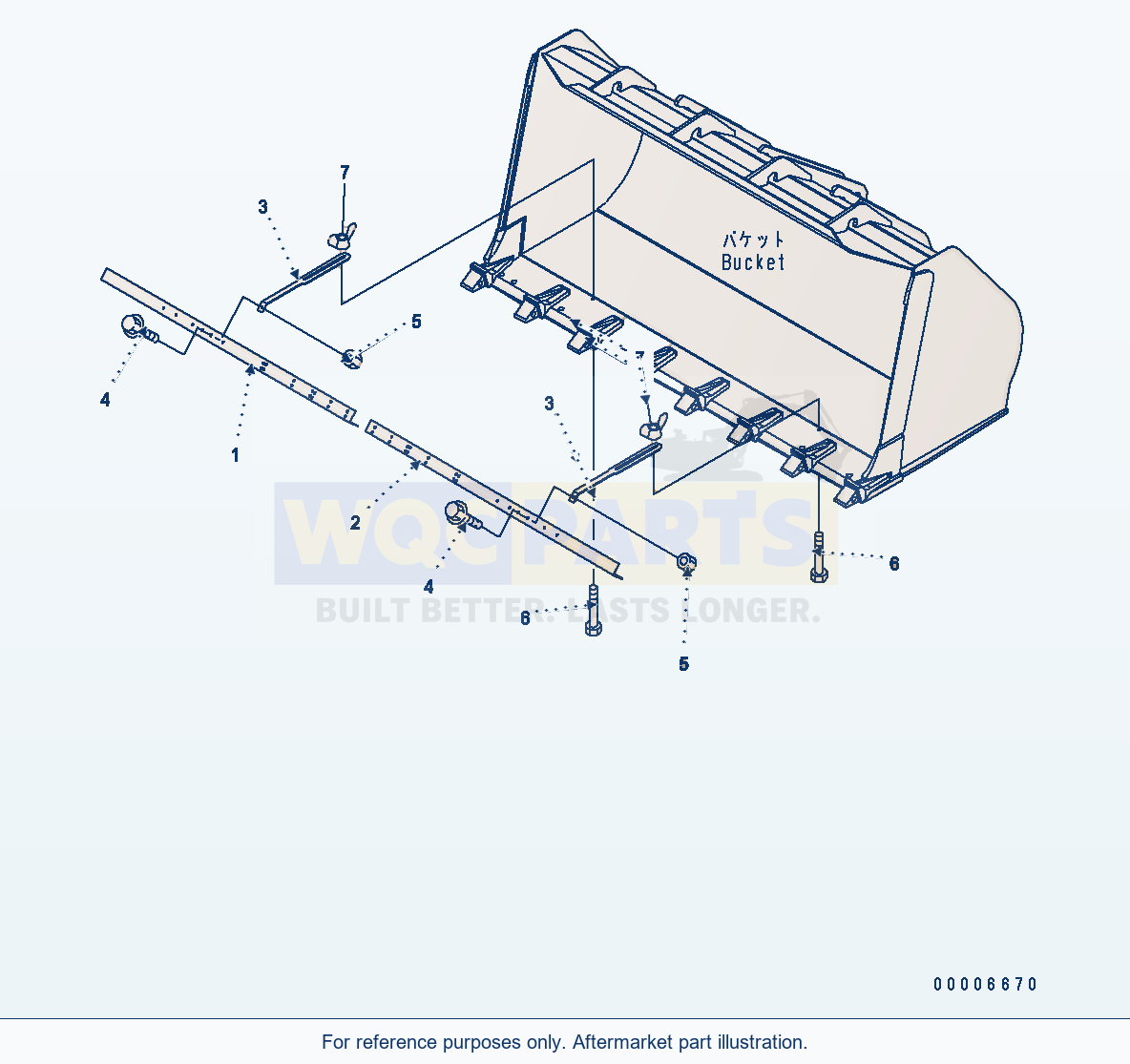 Komatsu WA250PT-5 Tooth Cover parts diagram