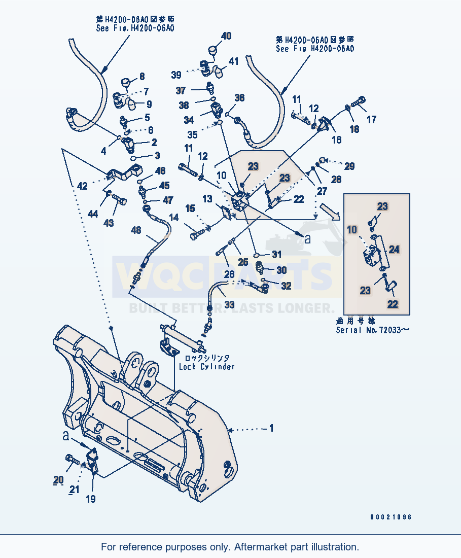 Komatsu WA250PT-5 Multi Coupler parts diagram