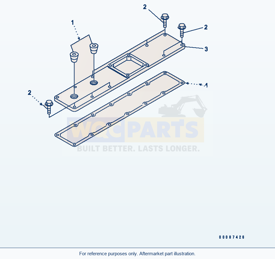 Komatsu WA250PT-5L Air Intake Cover parts diagram