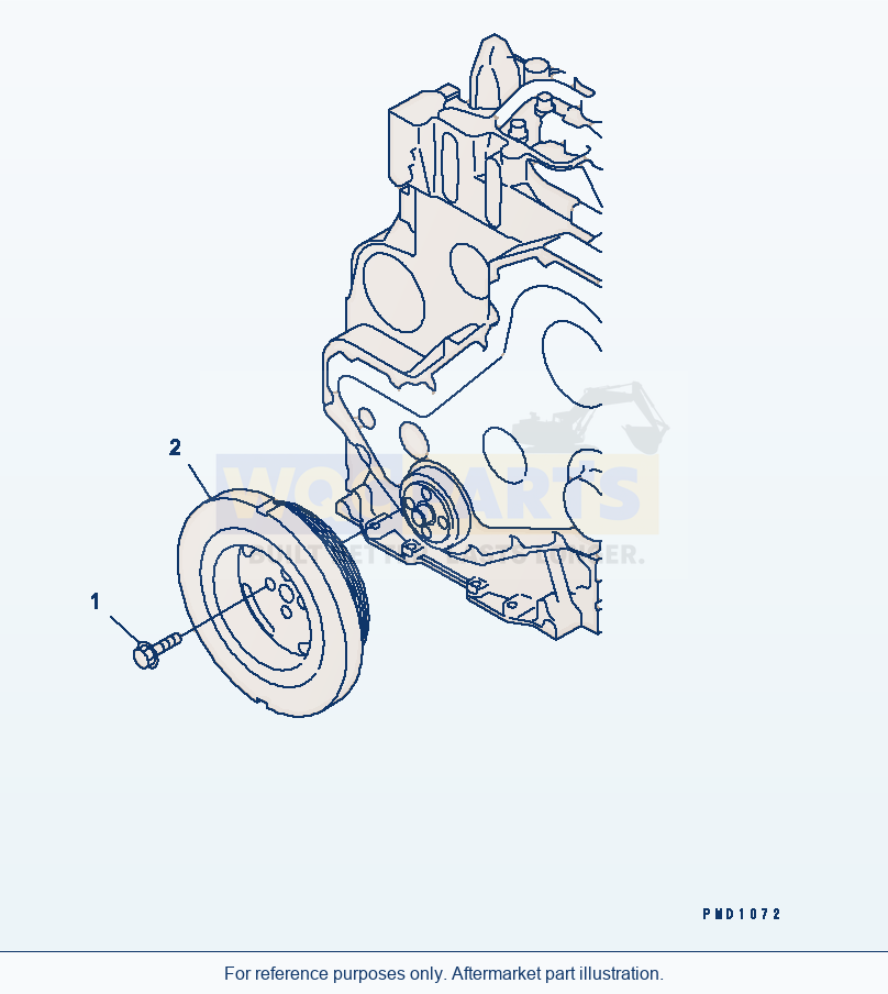 Komatsu WA250PT-5L Vibration Damper parts diagram