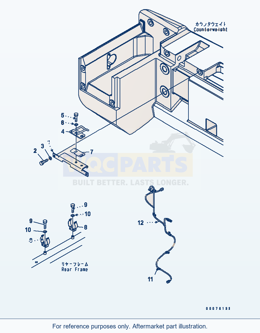 Komatsu WA250PT-5L Hood (Cover And Striker) parts diagram
