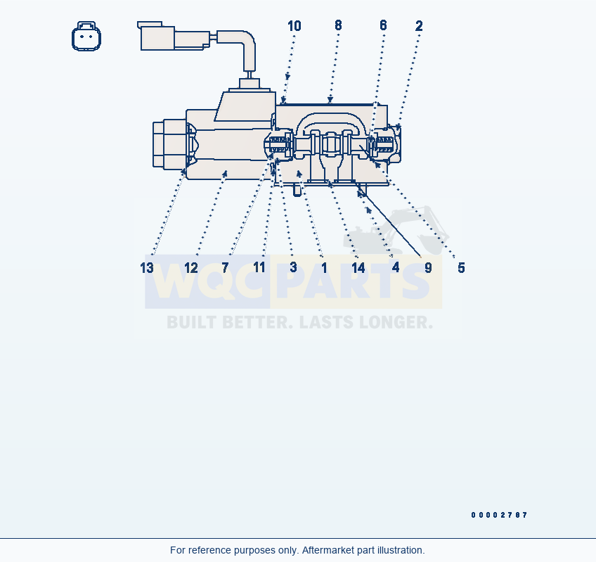 Komatsu WA250PT-5L Valve (Auxiliary Steering) (Solenoid Valve) parts diagram