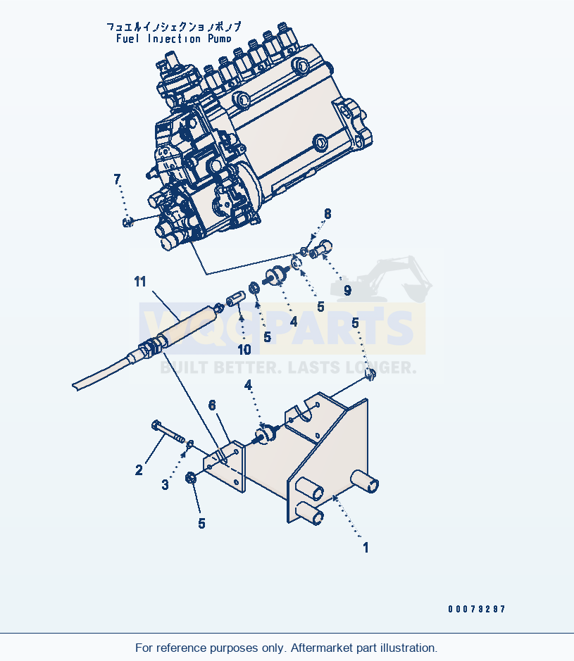Komatsu WA250PT-5L Engine Control parts diagram