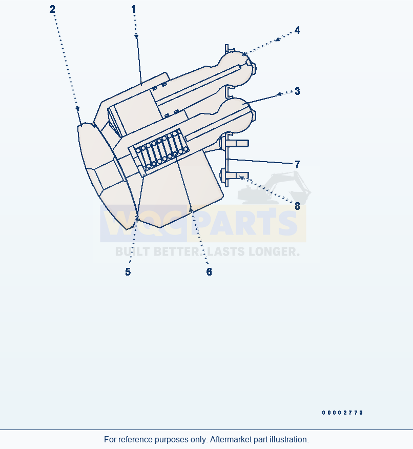 Komatsu WA250PT-5L Motor (Hst Main) (Cylinder Block) parts diagram