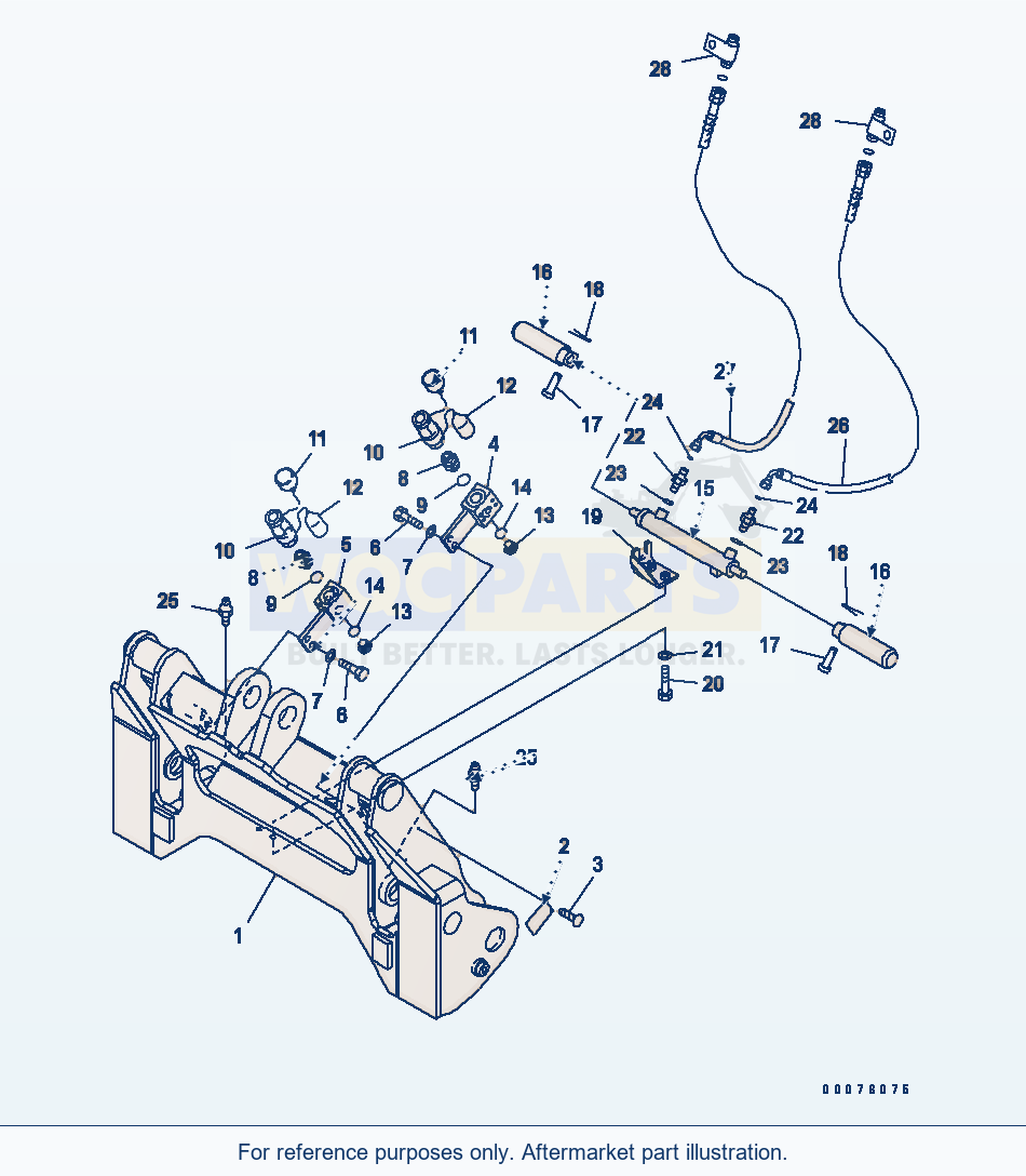 Komatsu WA250PT-5L Multi Coupler (Mounting) parts diagram