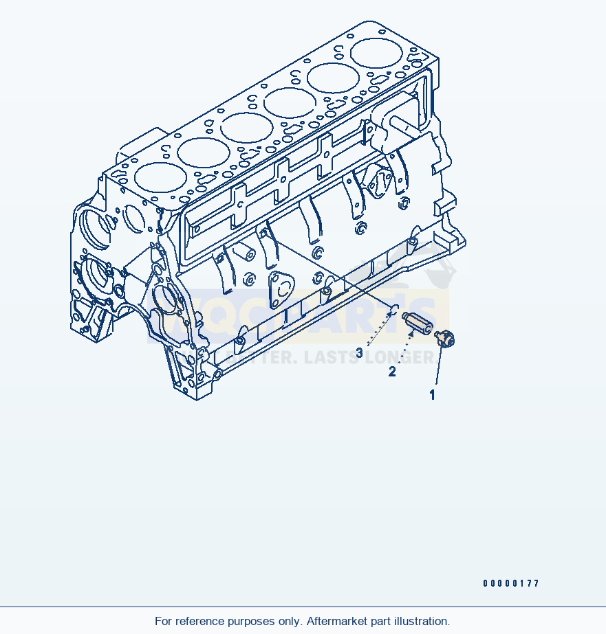 Komatsu WA250PTL-5 Oil Pressure Switch(#26302312-) parts diagram