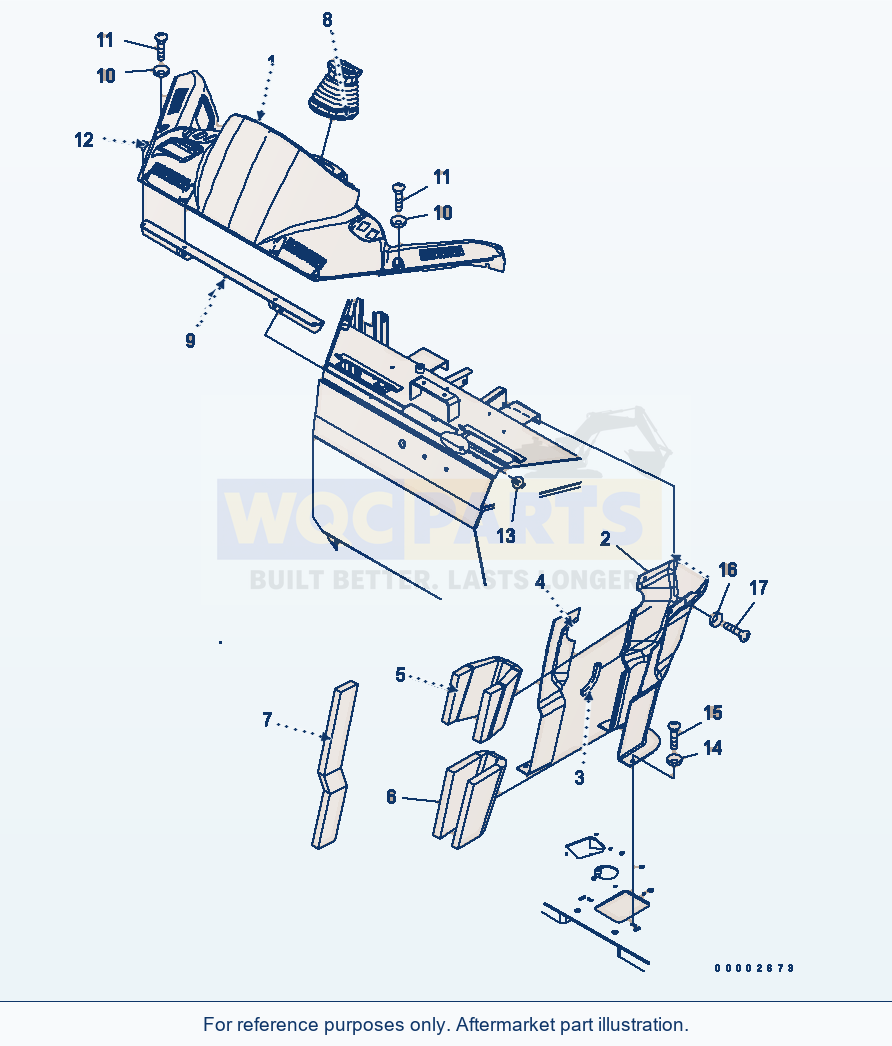 Komatsu WA250PTL-5 Floor (Cover) parts diagram
