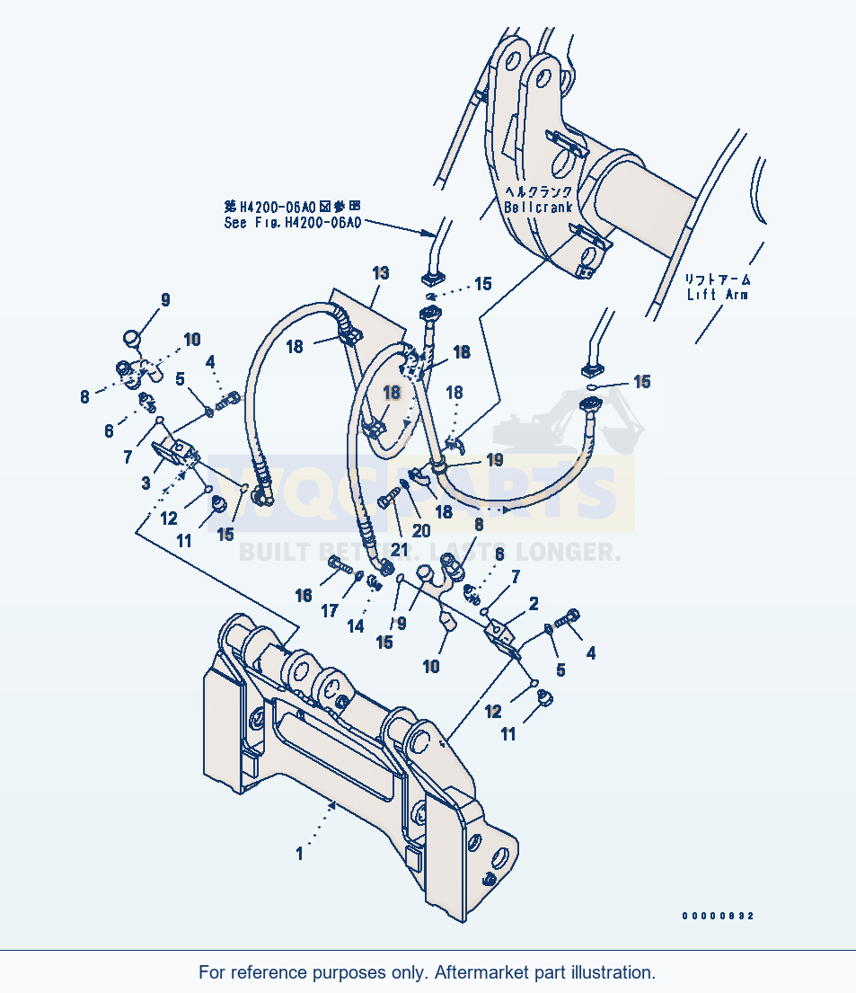 Komatsu WA250PTL-5 Multi Coupler(#70001-70371) parts diagram