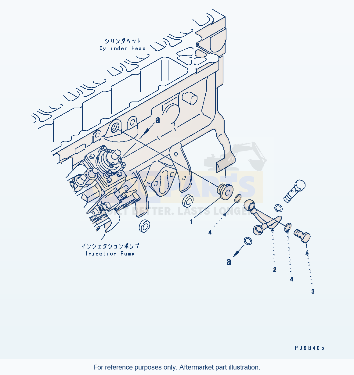 Komatsu WA250PZ-5 Boost Tube parts diagram
