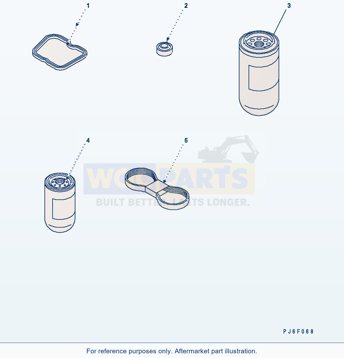 Komatsu WA250PZ-5 Spare parts diagram