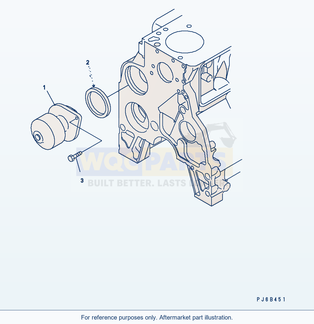 Komatsu WA250PZ-5 Water Pump parts diagram