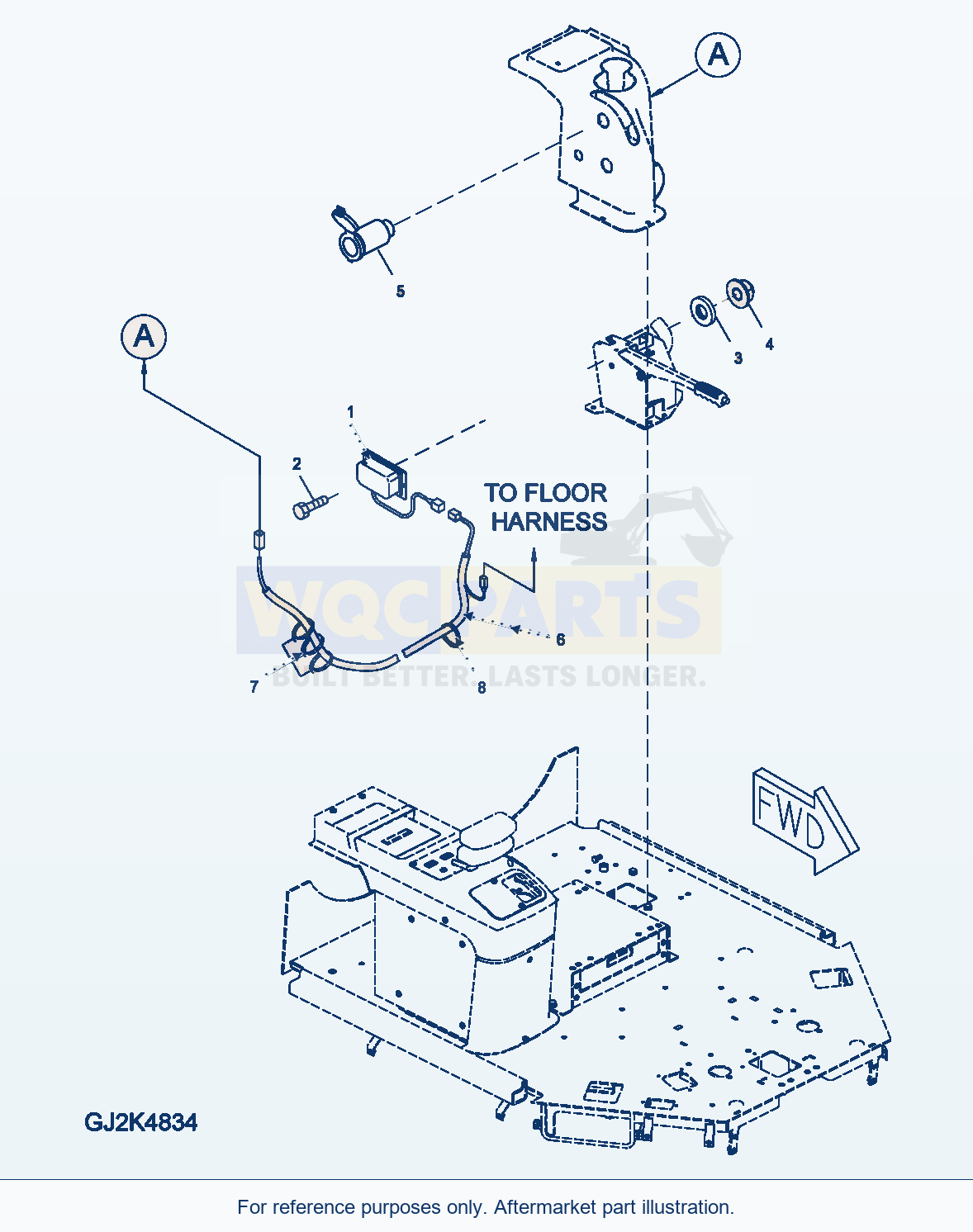 Komatsu WA250PZ-5 12V Converter (Option) parts diagram