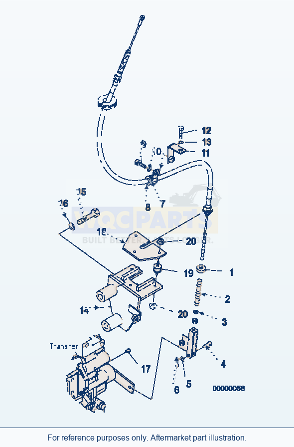 Komatsu WA250PZ-5 Parking Brake Control parts diagram