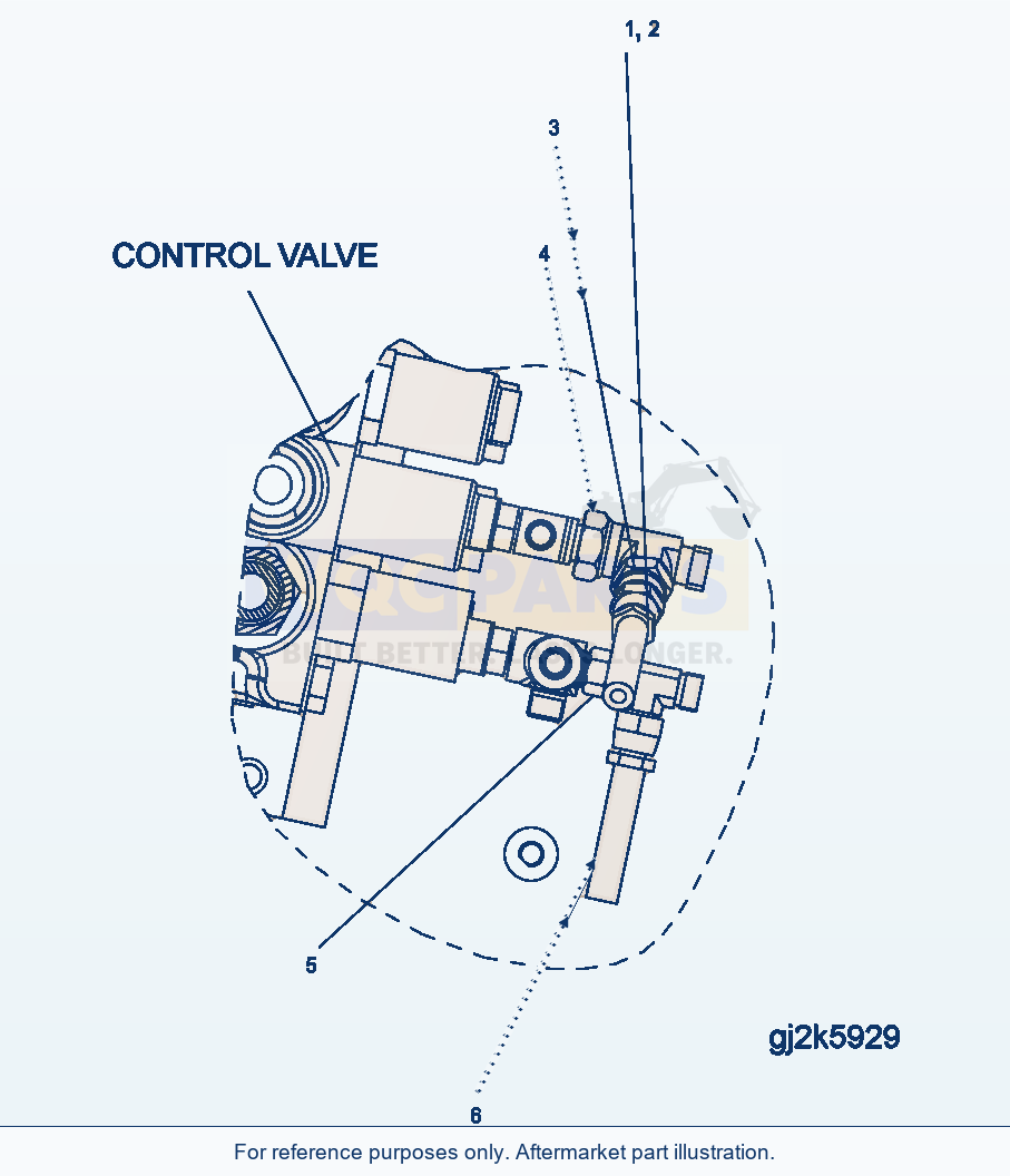 Komatsu WA250PZ-5 Anti Drop Valve (Control Valve) parts diagram
