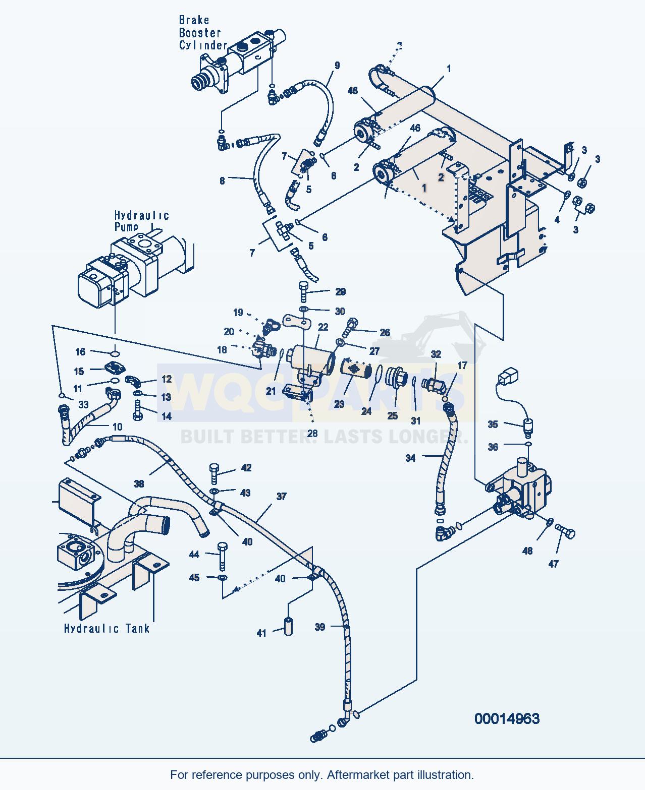 Komatsu WA250PZ-5 Brake Control(Acuumlator) parts diagram