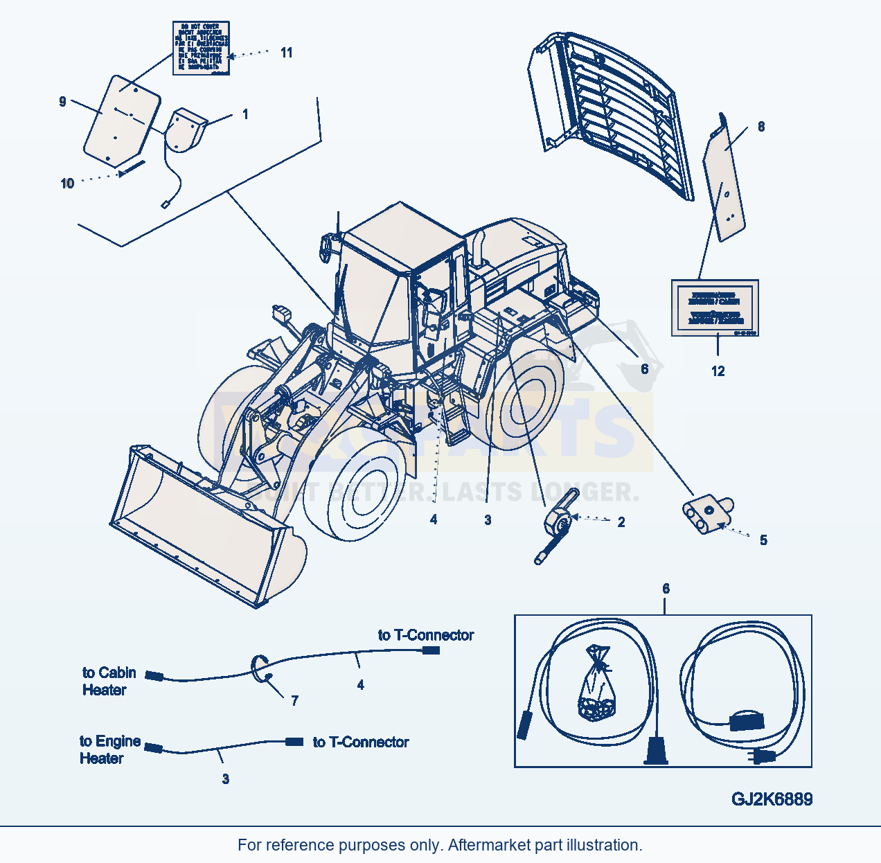 Komatsu WA250PZ-5 Cold Area Kit I parts diagram