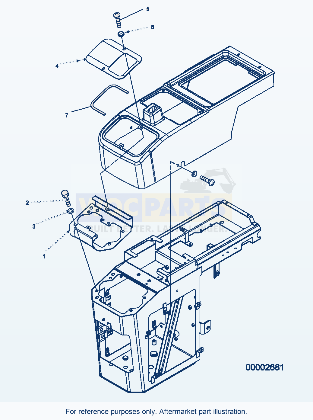 Komatsu WA250PZ-5 Floor (Cover Rhs) parts diagram