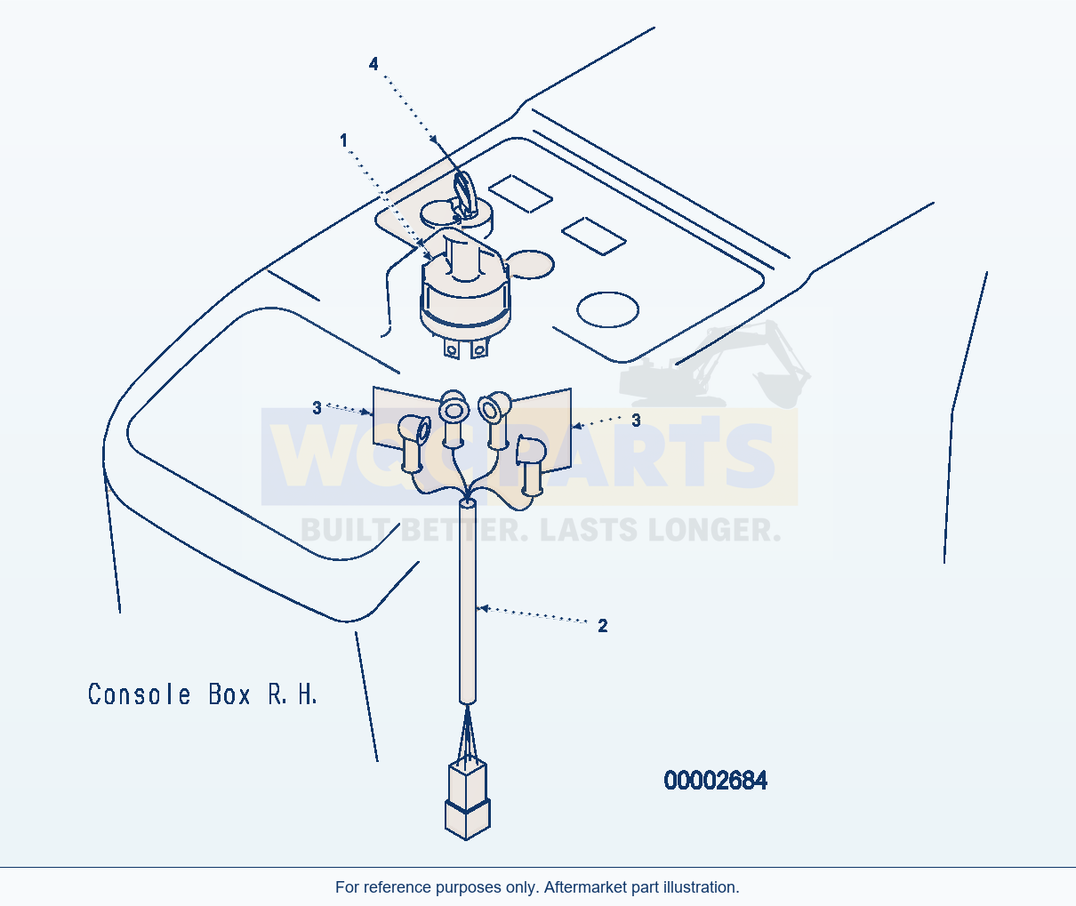 Komatsu WA250PZ-5 Floor (Electrical) (Starting Switch) parts diagram