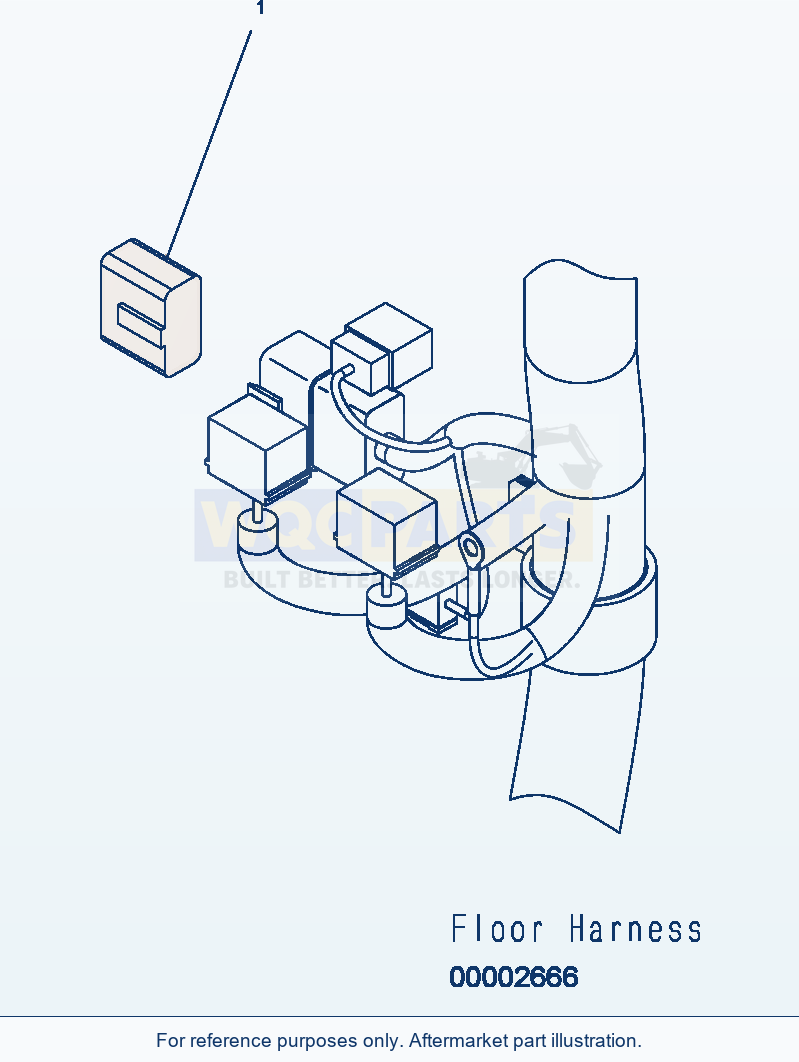 Komatsu WA250PZ-5 Floor (Wiring Harness) (Plug) parts diagram
