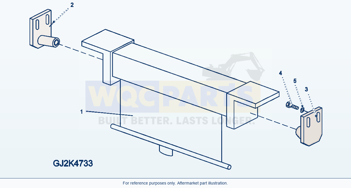 Komatsu WA250PZ-5 Front Shield Sun Screen (Option) parts diagram