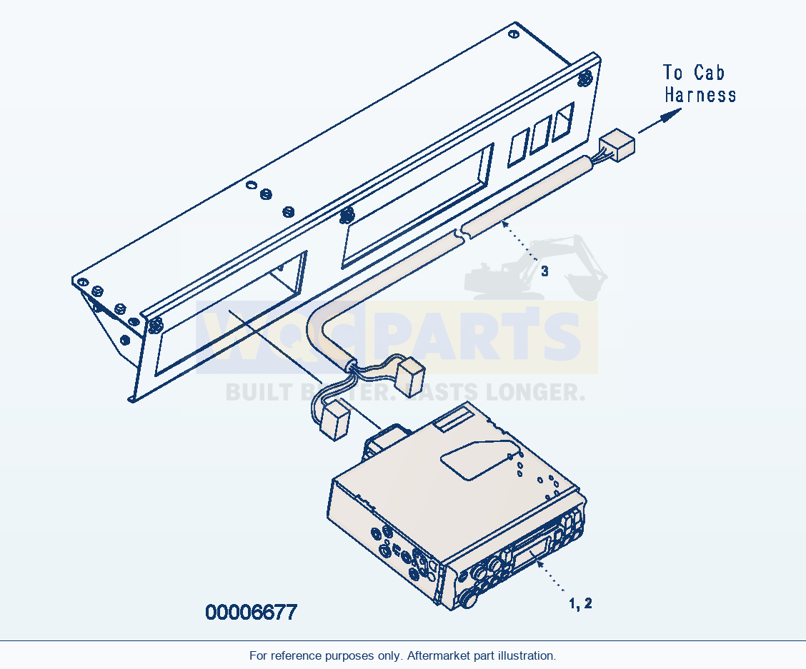 Komatsu WA250PZ-5 Radio parts diagram