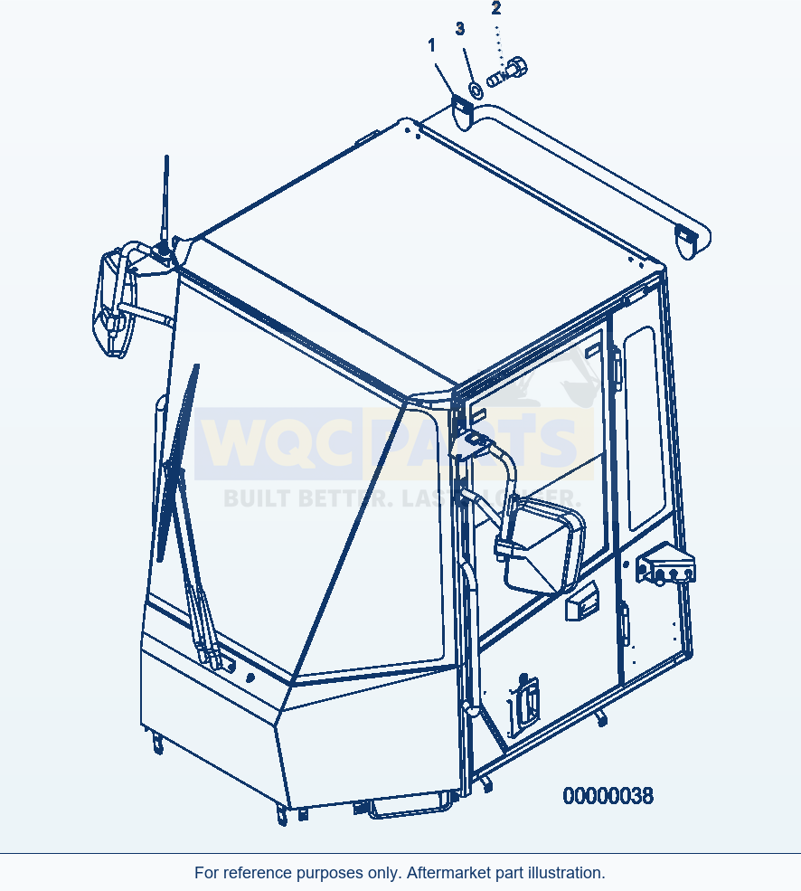 Komatsu WA250PZ-5 Stay Rear (Option) parts diagram