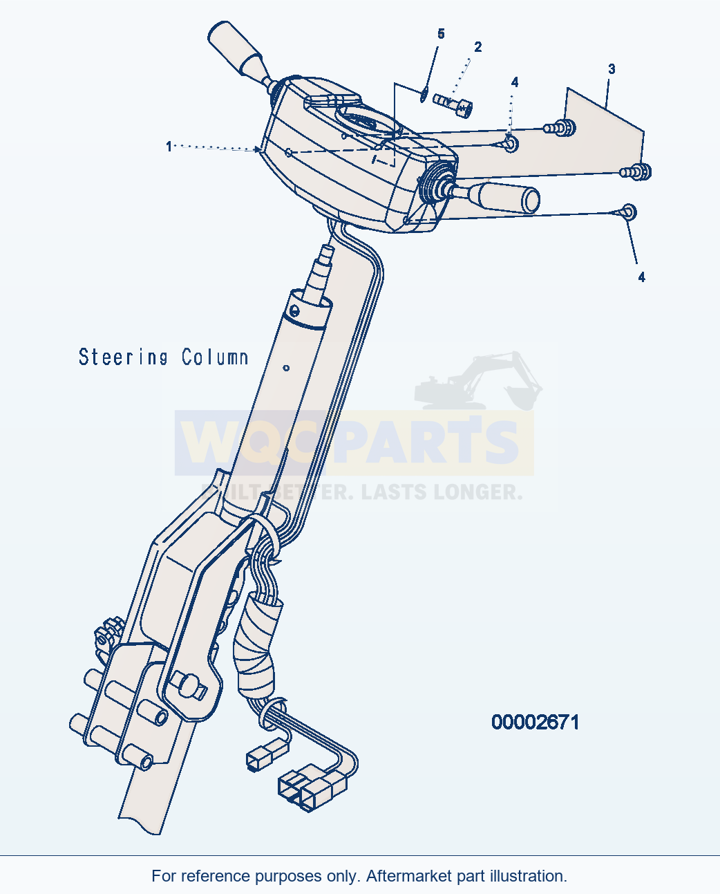 Komatsu WA250PZ-5 Transmission Control parts diagram