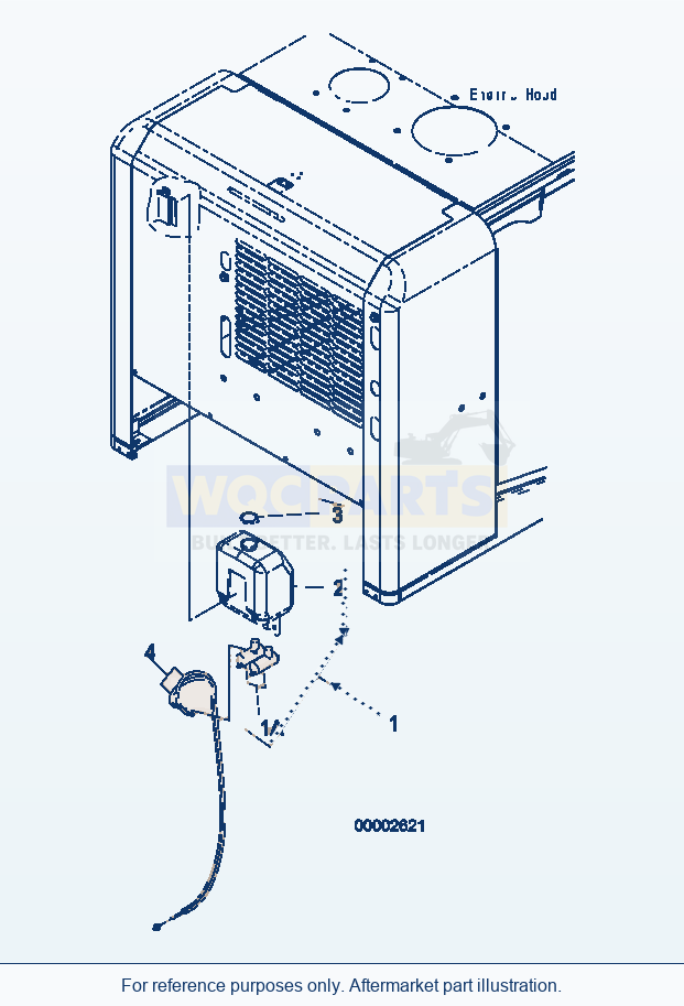 Komatsu WA250PZ-5 Window Washer parts diagram