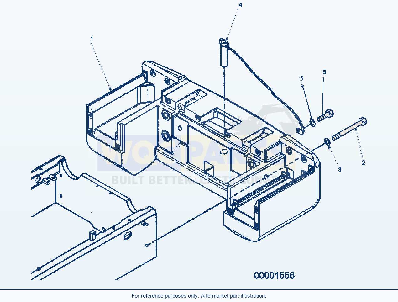 Komatsu WA250PZ-5 Counter Weight (Pinion) parts diagram