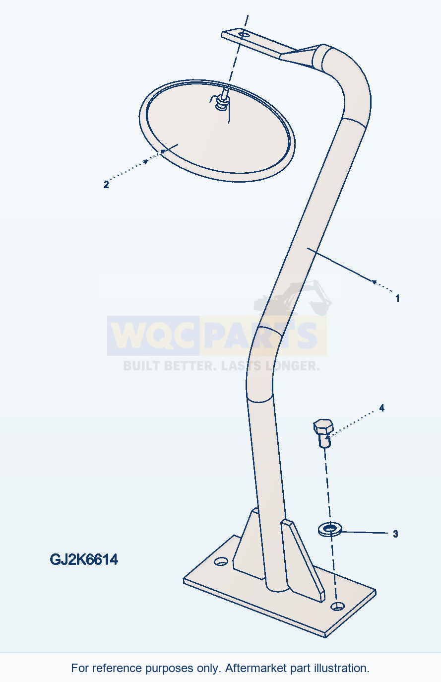Komatsu WA250PZ-5 Mirror (Hood) parts diagram