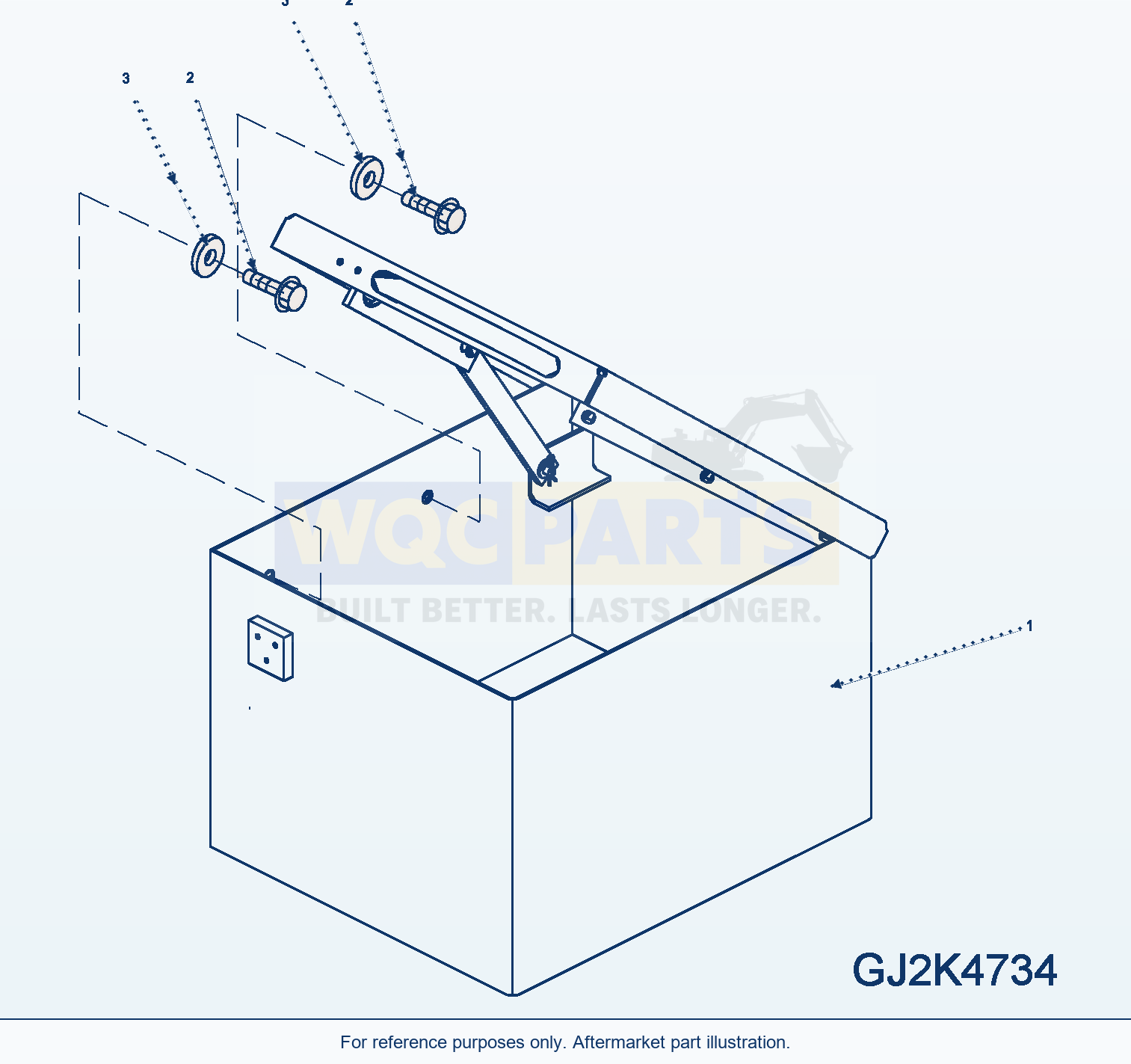 Komatsu WA250PZ-5 Toolbox (Option) parts diagram